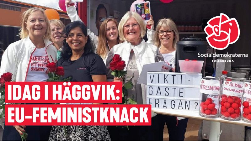 EU-Feministknack i Häggvik med riksdagsledamoten Anna Vikström